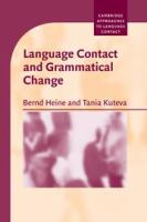 Language contact and grammatical change /