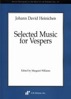 Selected music for vespers /