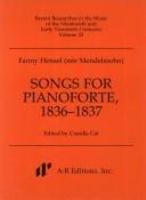 Songs for pianoforte, 1836-1837 /