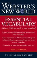 Webster's new world essential vocabulary