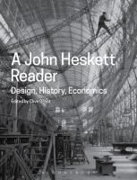 A John Heskett reader : design, history, economics /