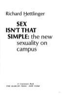 Sex isn't that simple; the new sexuality on campus