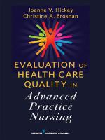 Evaluation of health care quality in advanced practice nursing /