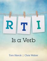 RTI is a verb /