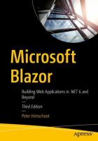 Microsoft Blazor : Building Web Applications in .NET 6 and Beyond /