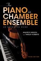 The piano in chamber ensemble : an annotated guide /