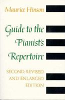 Guide to the pianist's repertoire