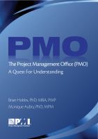 The project management office (PMO) : a quest for understanding /