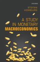 A study in monetary macroeconomics /