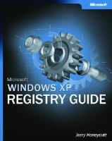 Microsoft Windows XP registry guide