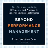 Beyond Performance Management /