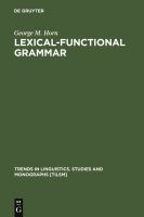 Lexical-functional grammar /