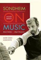 Sondheim on music minor details and major decisions /