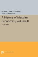 A History of Marxian Economics, Volume II : 1929-1990.