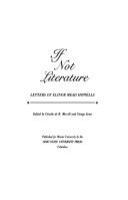 If not literature : letters of Elinor Mead Howells /