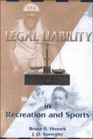 Legal liability in recreation and sports /