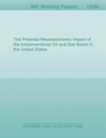 The potential macroeconomic impact of the unconventional oil and gas boom in the United States /
