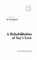A rehabilitation of Say's law /