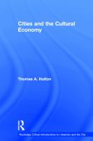 Cities and the cultural economy /