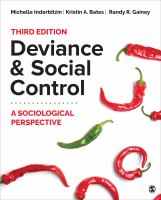 Deviance and social control : a sociological perspective /