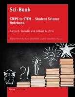 Sci-Book : STEPS to STEM student science notebook /