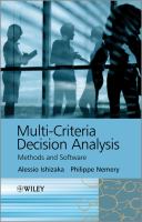 Multi-criteria decision analysis : methods and software /
