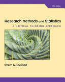 Research methods and statistics : a critical thinking approach /