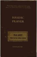 Hasidic prayer.