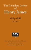 The Complete Letters of Henry James, 1884-1886.