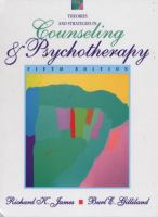 Theories and strategies in counseling and psychotherapy /