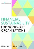 Financial Sustainability for Nonprofit Organizations.