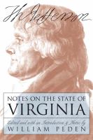 Notes on the State of Virginia /