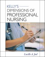 Kelly's dimensions of professional nursing /