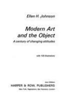Modern art and the object : a century of changing attitudes /