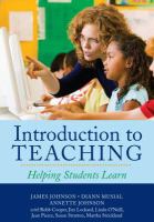 Introduction to teaching : helping students learn /