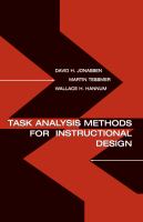 Task analysis methods for instructional design /