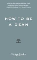 How to be a dean /