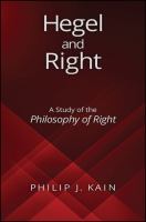 Hegel and right : a study of the philosophy of right /
