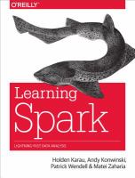 Learning Spark : lightening fast data analysis /