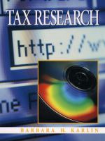 Tax research /