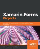 Xamarin. Forms projects : build seven real-world cross-platform mobile apps with C# and Xamarin. Forms /