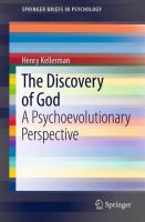 The discovery of God : a psychoevolutionary perspective /