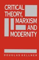 Critical theory, Marxism, and modernity /
