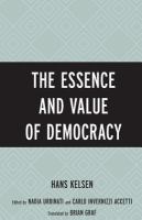 The Essence and Value of Democracy /