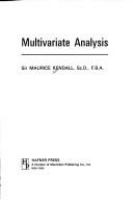 Multivariate analysis /