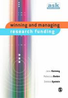 Winning and managing research funding /