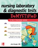 Nursing laboratory and diagnostic tests demystified