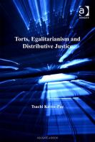 Torts, egalitarianism and distributive justice /