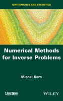 Numerical methods for inverse problems /