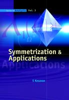 Symmetrization & applications /